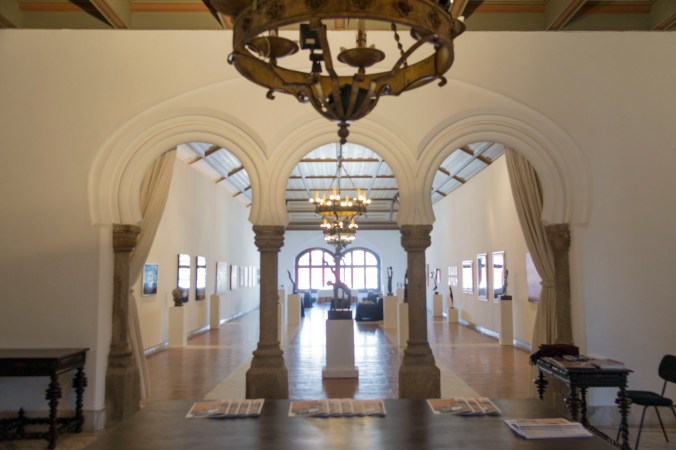 previo a la inauguración, vista general. 